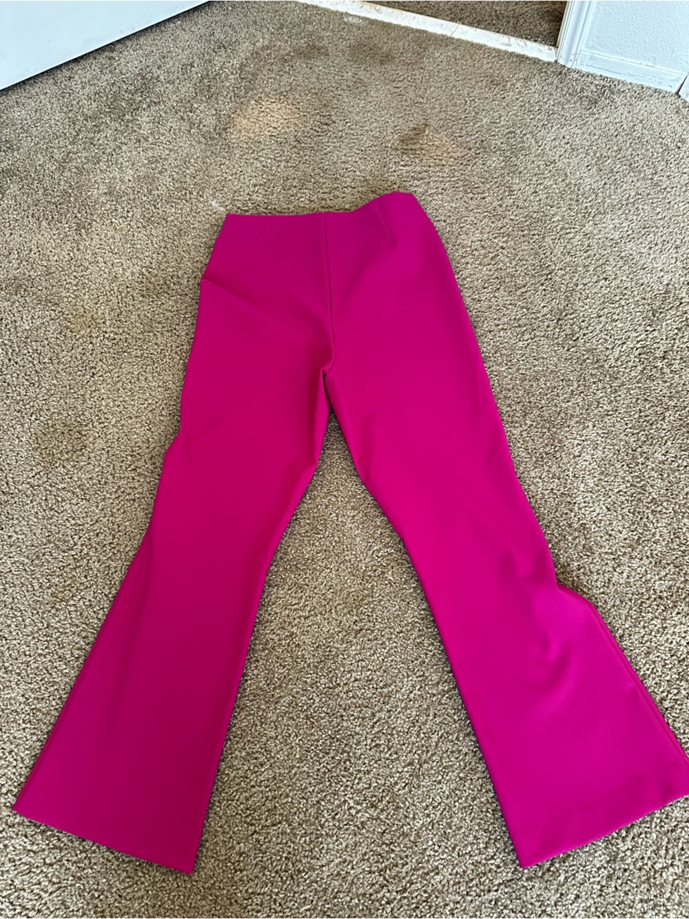 Rachel Zoe Hot Pink Flared Ponte Leggings - Picture 3 of 3